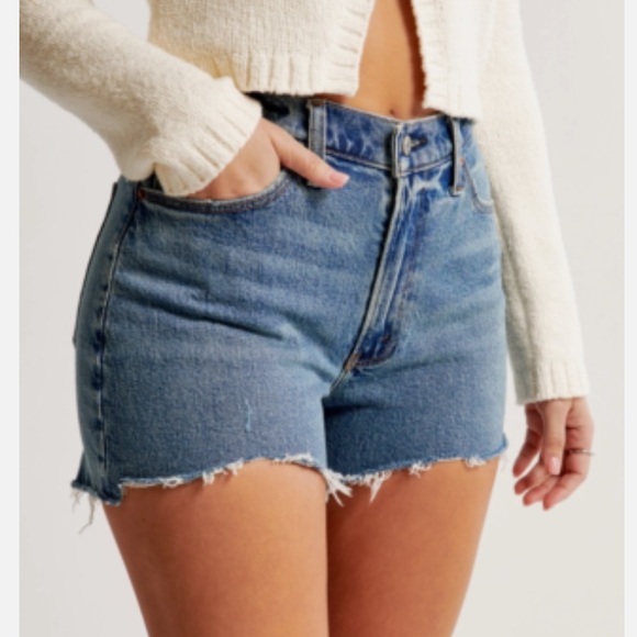 New: Abercrombie and Fitch Curve Love The 4” Mom Short. Size 30 - Picture 4 of 10